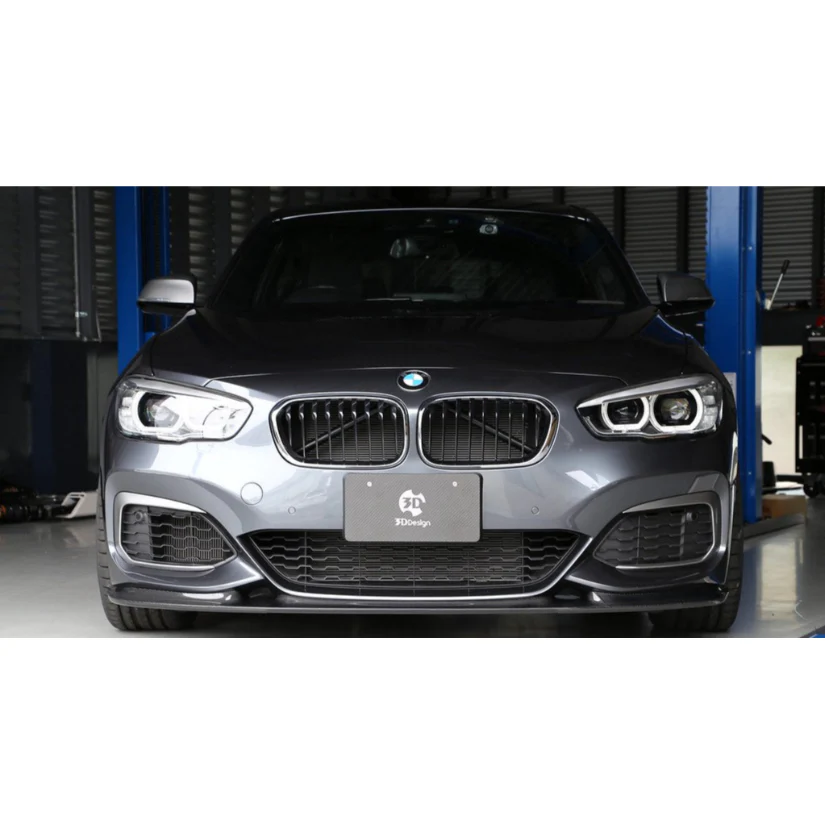3Ddesign Front Splitter Carbon Fibre BMW 1 Series F20 LCI M-Sport - Image 2