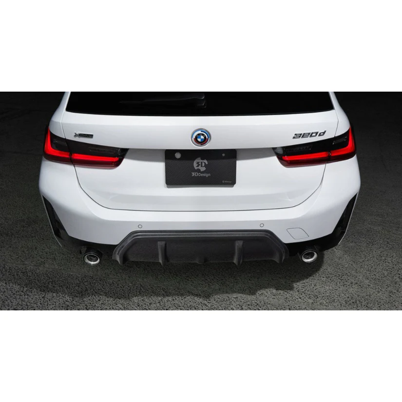 3Ddesign Rear Diffuser BMW 3 Series 320i G20 G21 LCI M-Sport - Image 2