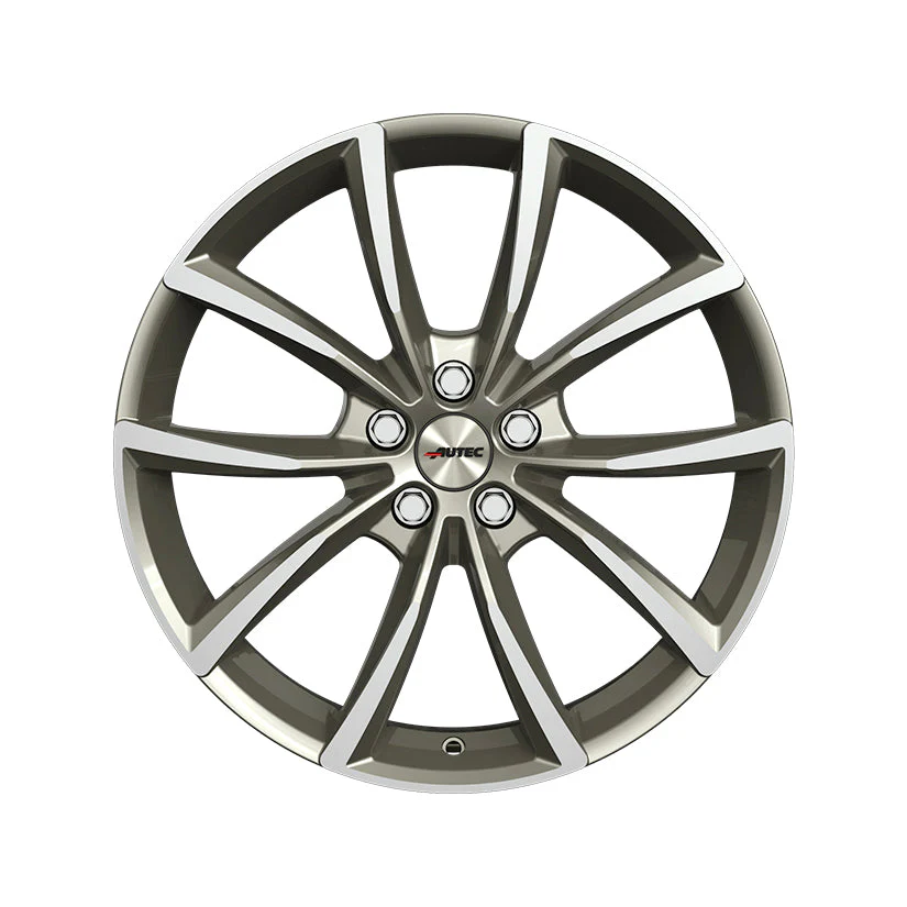 AUTEC Astana Alloy Wheel 18x8 ET46 5x114 Titanium Silver Polished 67.1mm CB - Image 3