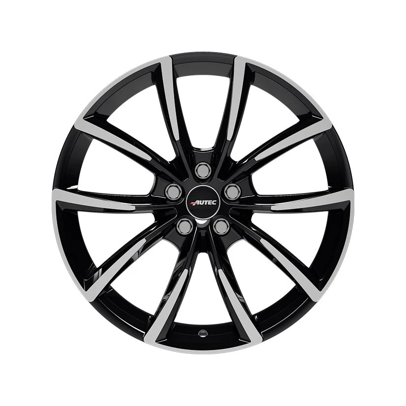 AUTEC Astana Alloy Wheel 19x8 ET27 5x112 Black Polished 66.5mm CB - Image 3