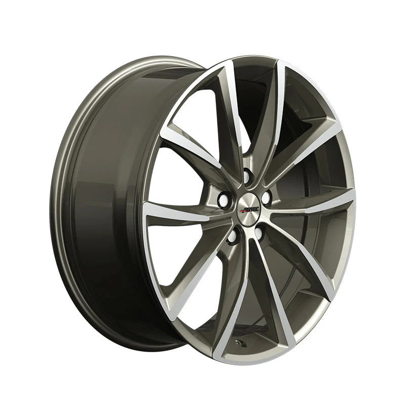 AUTEC Astana Alloy Wheel 19x9 ET21 5x112 Titanium Silver Polished 66.5mm CB - Image 2