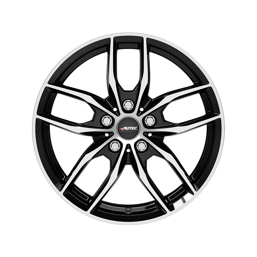 AUTEC Bavaris Alloy Wheel 18x7.5 ET25 5x112 Black Polished 66.6mm CB - Image 3