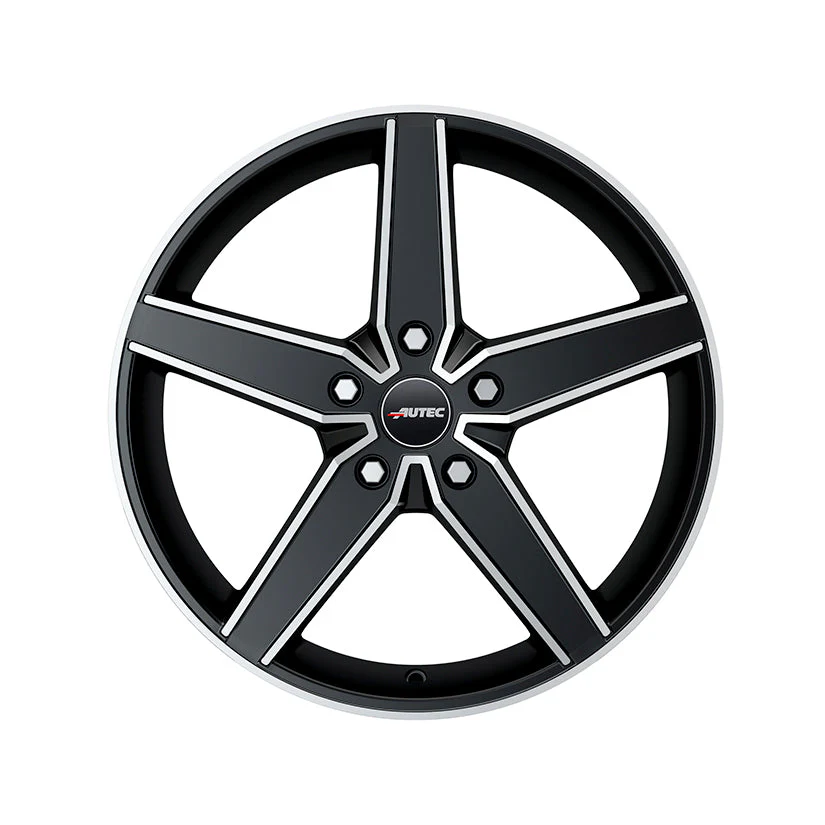 AUTEC Delano Alloy Wheel 20x8.5 ET48 5x112 Black Matt Polished 70mm CB - Image 2