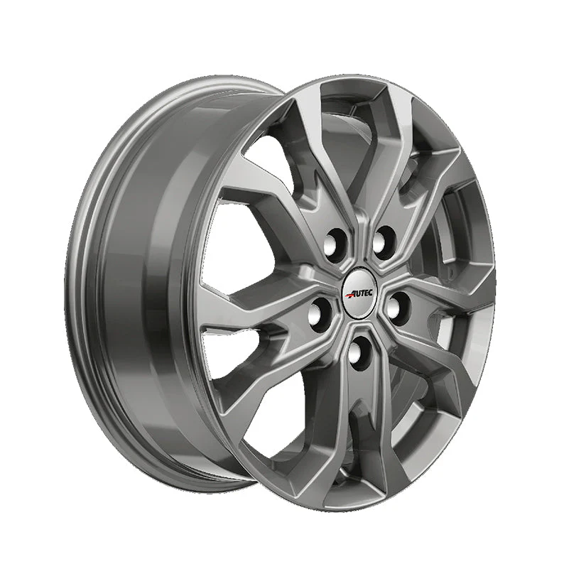 AUTEC Kiso Alloy Wheel 17x7 ET51 5x112 Titanium Silver 66.5mm CB - Image 2