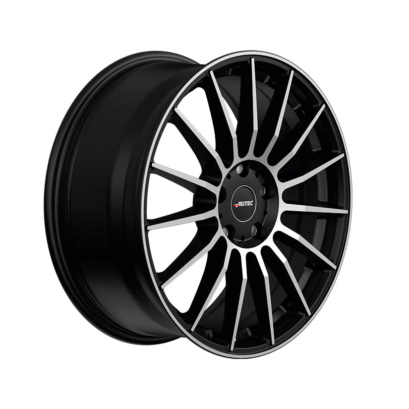 AUTEC Lamera Alloy Wheel 18x8 ET40 5x100 Black Matt Polished 60.1mm CB - Image 2