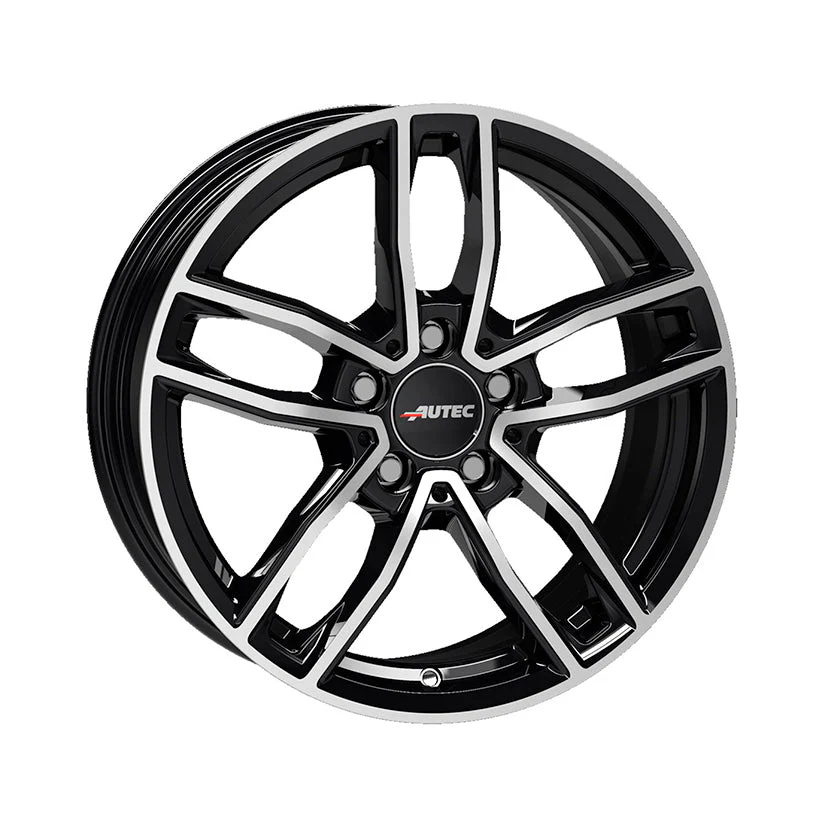 AUTEC Mercador Alloy Wheel 18x8 ET43 5x112 Black Polished 66.5mm CB