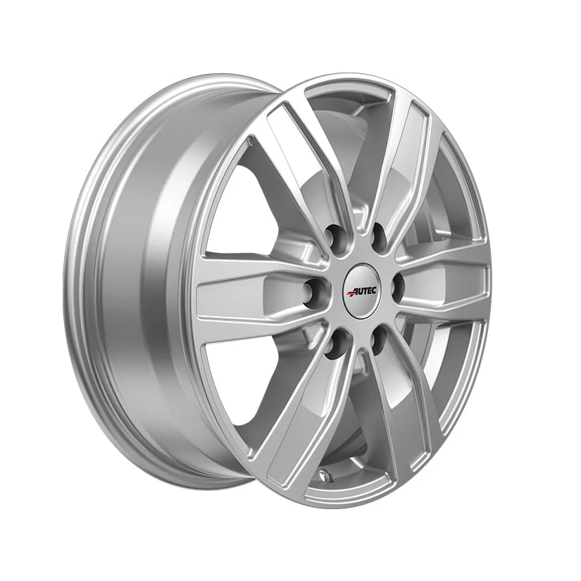 AUTEC Quantro Alloy Wheel 17x7 ET57 6x130 Brilliant Silver 84.1mm CB - Image 2