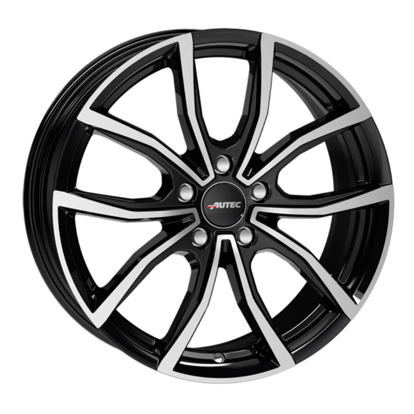 AUTEC Vidron Alloy Wheel 15x6 ET46 5x114 Black Polished 67.1mm CB