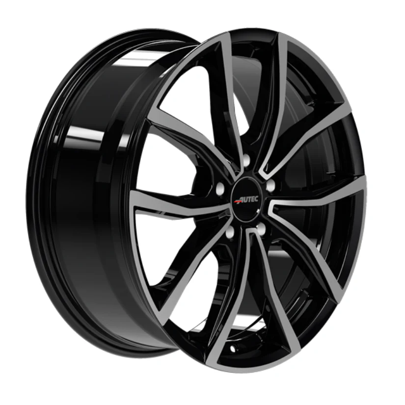 AUTEC Vidron Alloy Wheel 17x7 ET51 5x100 Black Polished 57.1mm CB - Image 3
