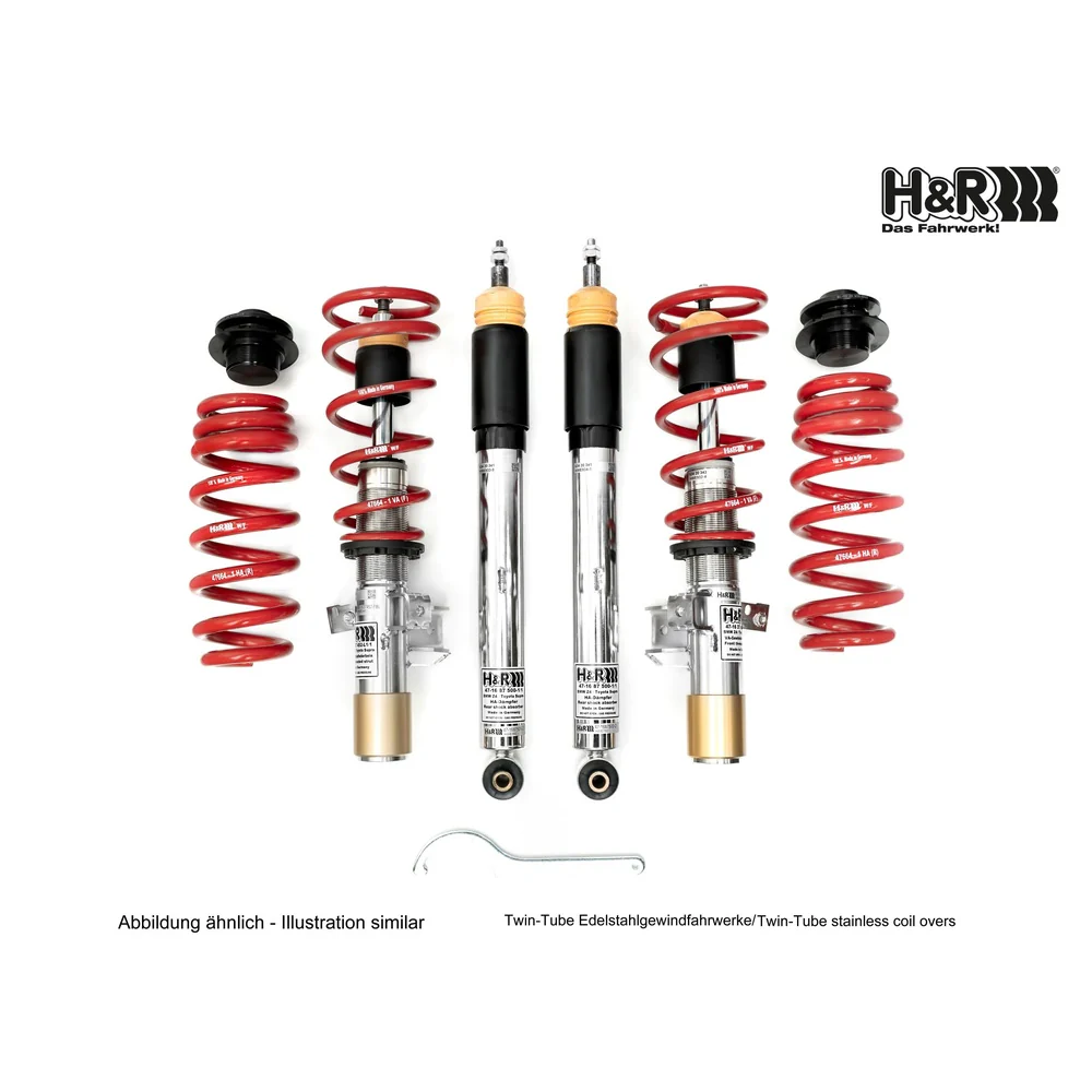 H&R Stainless Coilovers - 47638-4S - Multi-link Axle