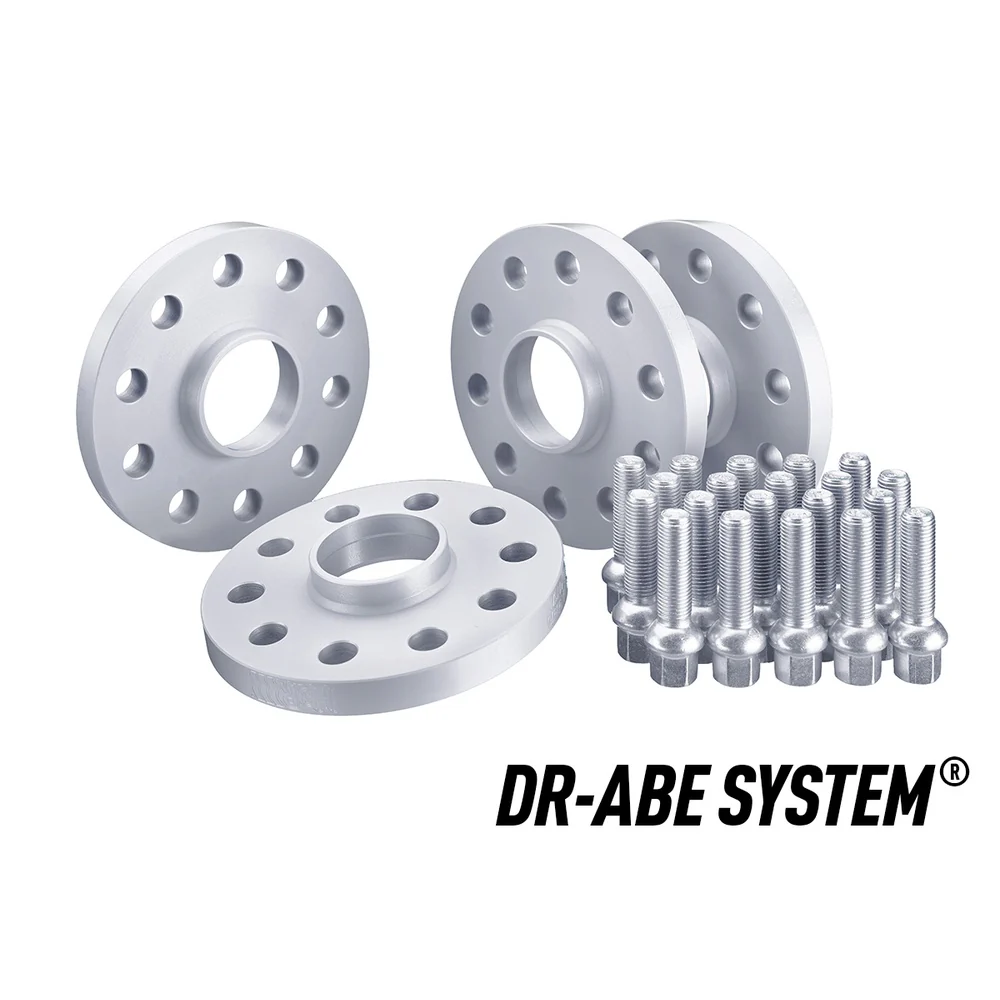 H&R TRAK+ Wheel Spacer Set Front & Rear 15 & 20mm Silver 4x100 57.1mm CB