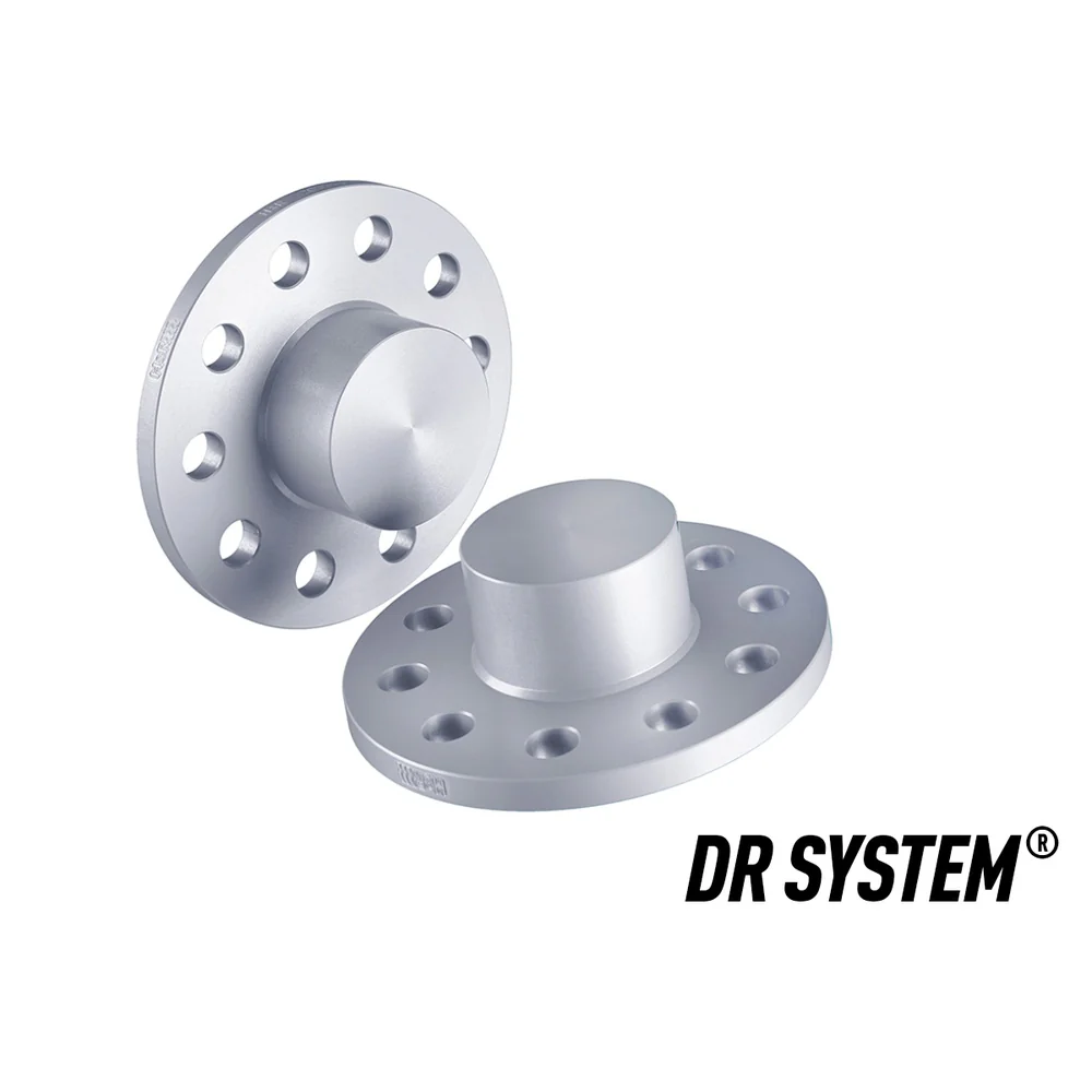 H&R TRAK+ Wheel Spacers Pair 11mm Silver 5x112 66.5mm CB