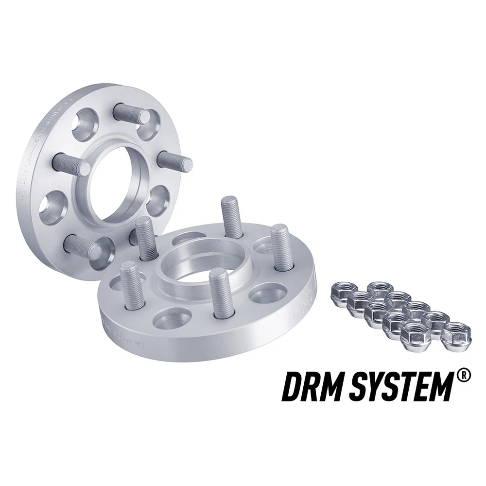 H&R TRAK+ Wheel Spacers Pair 20mm Silver 5x115 70.1mm CB