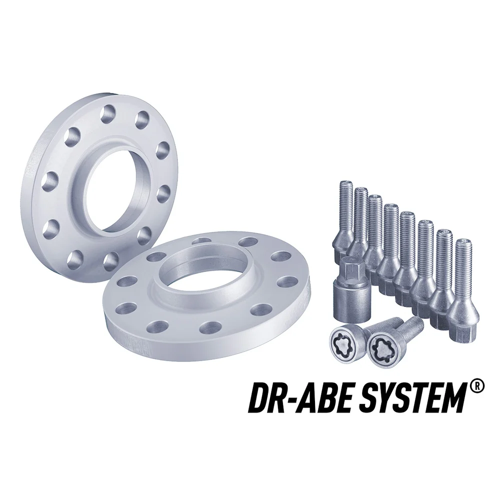 H&R TRAK+ Wheel Spacers Pair 8mm Silver 5x112 57.1mm CB