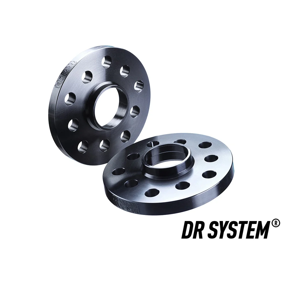 H&R TRAK+ Wheel Spacers Pair 12mm Black 5x120 74mm CB