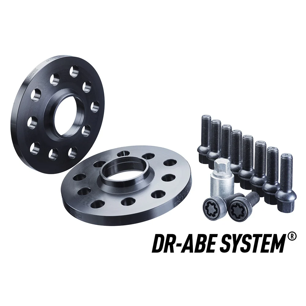 H&R TRAK+ Wheel Spacers Pair 10mm Black 5x112 66.5mm CB