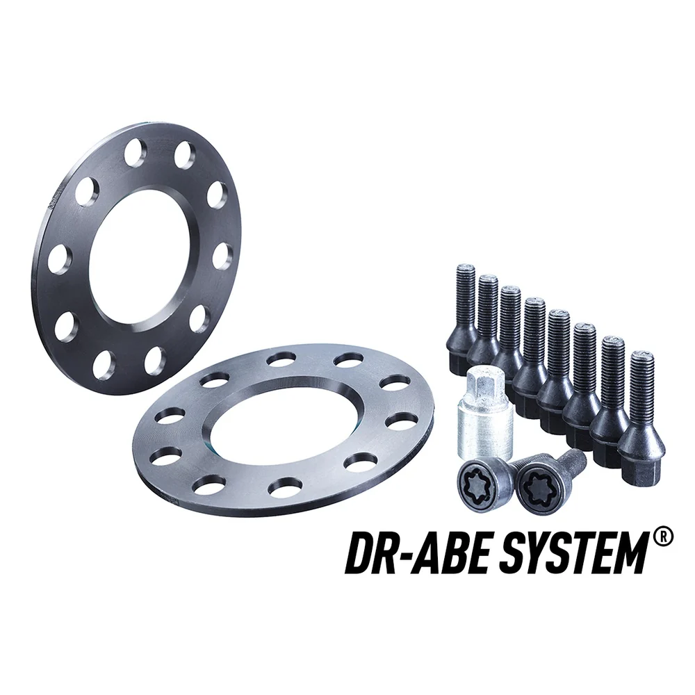 H&R TRAK+ Wheel Spacers Pair 7mm Black 5x130 71.6mm CB