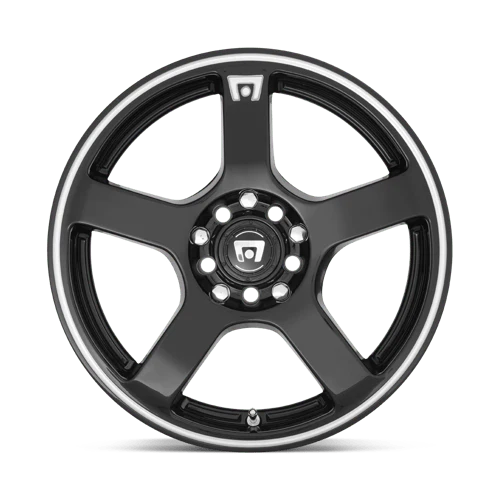 Motegi MR116 FS5 Alloy Wheel 16x7 ET40 5x112/5x114 Gloss Black With Machined Flange 72.56mm CB - Image 3