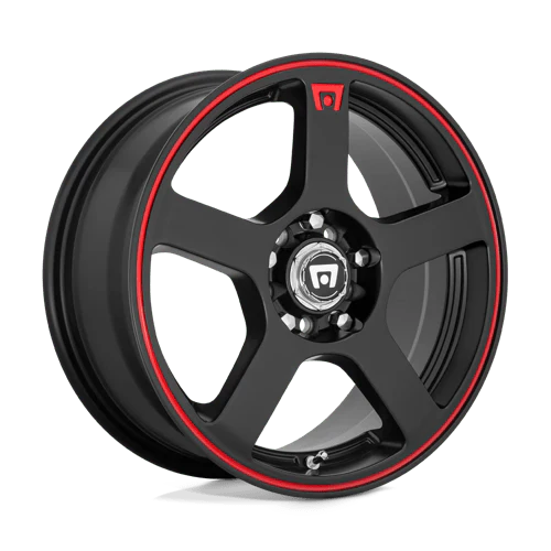 Motegi MR116 FS5 Alloy Wheel 18x8 ET35 5x100/5x114 Matt Black With Red Stripe 72.56mm CB