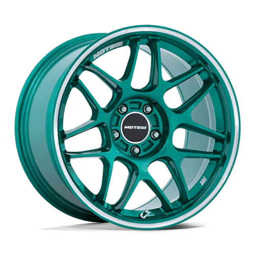 Motegi MR158 TSUBAKI Alloy Wheel 19x8.5 ET25 5x112 Hokkaido Green With Machined Lip 66.56mm CB