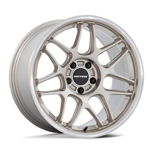 Motegi MR158 TSUBAKI Alloy Wheel 19x9.5 ET35 5x112 Motorsport Gold W Machined Lip 66.56mm CB