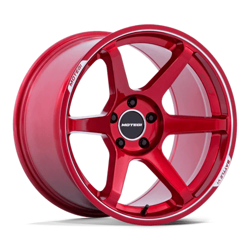 Motegi MR160 BATTLE VI Alloy Wheel 18x9.5 ET40 5x114 Cherry Red Metallic With Mch Lip 72.56mm CB