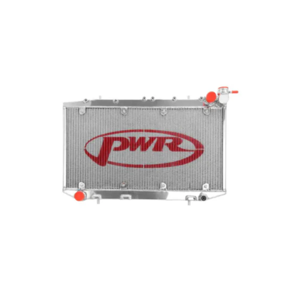 PWR 42mm Radiator with 12in SPAL Fan Mounts Nissan Pulsar N14 GTI-R 90-95