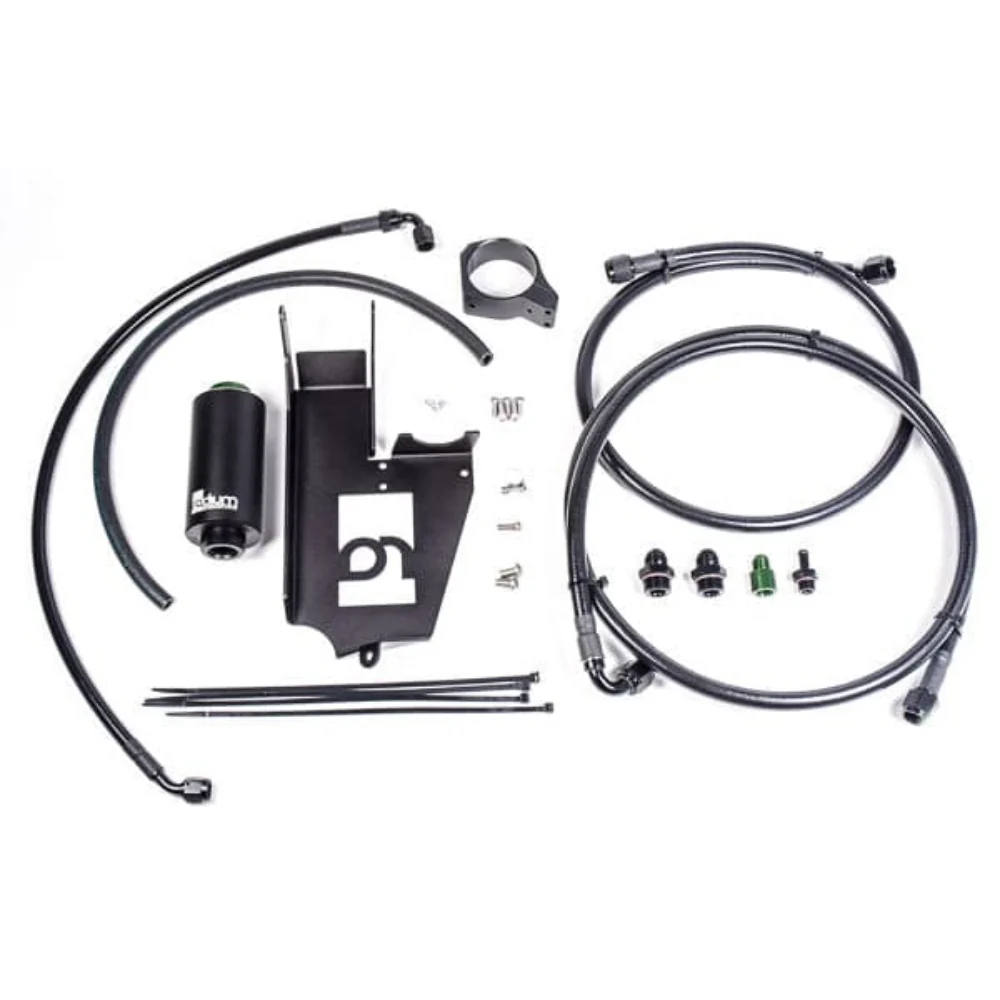 Radium Engineering Fuel Hanger Plumbing Kit Microglass Filter Mitsubishi Evo 7-9
