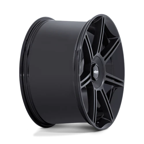 Rotiform FRA Alloy Wheel 22x12 ET60 5x130 Gloss Black With Matt Black Spokes 71.5mm CB - Image 3