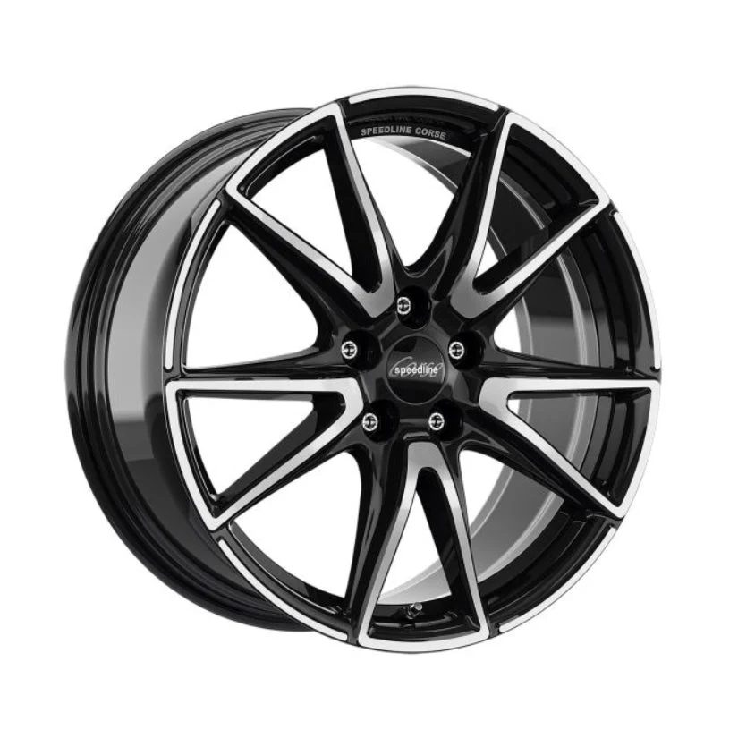Speedline Corse SL6 Vettore Alloy Wheel 19x8.5 ET42 5x120 Jetblack Diamond Cut