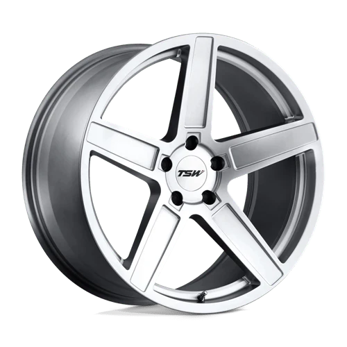 TSW ASCENT Alloy Wheel 20x10 ET40 5x120 Matt Titanium Silver 76.1mm CB