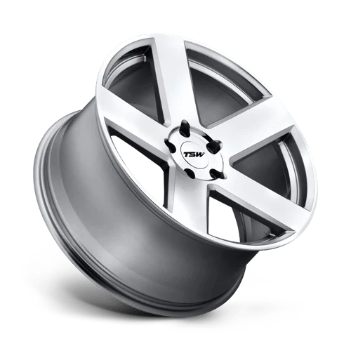TSW BRISTOL Alloy Wheel 19x8.5 ET20 5x114 Silver With Mirror Cut Face 76.1mm CB - Image 2