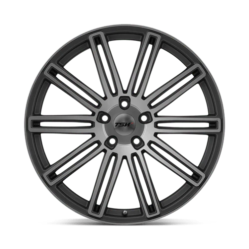 TSW CROWTHORNE Alloy Wheel 20x8.5 ET40 5x108 Matt Gunmetal With Matt Machined Face 72.1mm CB - Image 3