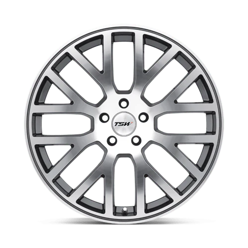 TSW DONINGTON Alloy Wheel 22x10.5 ET25 5x114 Gunmetal Mirror Cut Face 76.1mm CB - Image 3