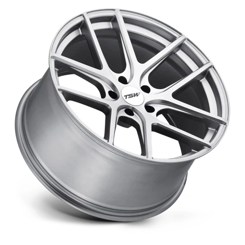 TSW GENEVA Alloy Wheel 20x10.5 ET25 5x120 Matt Titanium Silver 76.1mm CB - Image 2