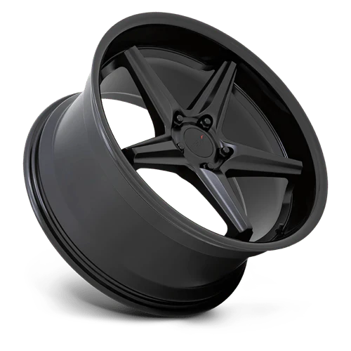 TSW LAUNCH Alloy Wheel 19x8.5 ET42 5x112 Matt Black With Gloss Black Lip 66.56mm CB - Image 2