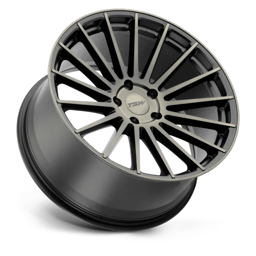 TSW LUCO Alloy Wheel 18x9.5 ET35 5x112 Matt Black With Machined Dark Face 72.1mm CB - Image 2