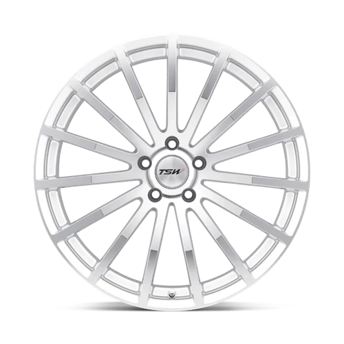 TSW MALLORY Alloy Wheel 18x9.5 ET20 5x120 Silver With Mirror Cut Face 76.1mm CB - Image 3