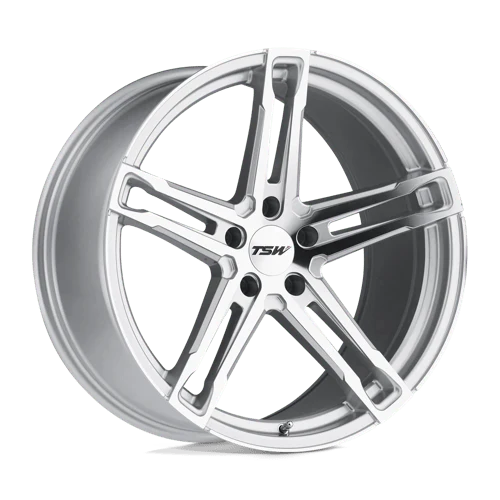 TSW MECHANICA Alloy Wheel 18x10.5 ET27 5x114 Silver With Mirror Cut Face 76.1mm CB