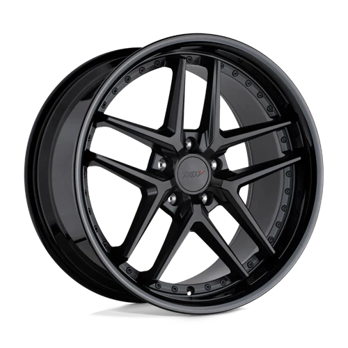 TSW PREMIO Alloy Wheel 19x9.5 ET20 5x120 Matt Black With Gloss Black Lip 76.1mm CB