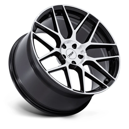 TSW TW002 LASARTHE Alloy Wheel 18x9.5 ET25 5x114 Gloss Black Machined 72.56mm CB - Image 2