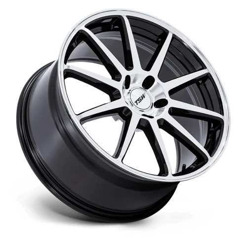 TSW TW004 CANARD Alloy Wheel 19x8.5 ET25 5x120 Gloss Black With Machined Face 74.1mm CB - Image 2