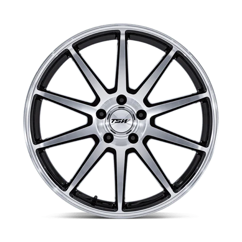 TSW TW004 CANARD Alloy Wheel 19x8.5 ET35 5x114 Gloss Black With Machined Face 72.56mm CB - Image 3
