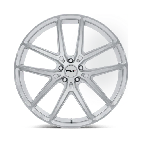 TSW TW006 IMOLA Alloy Wheel 20x9 ET27 5x120 Gloss Silver With Machined Face 74.1mm CB - Image 3