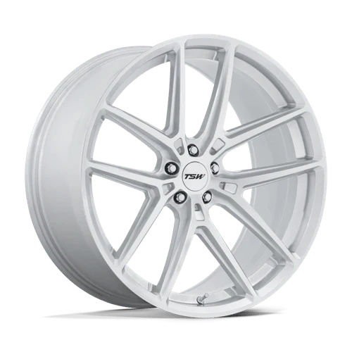 TSW TW006 IMOLA Alloy Wheel 22x10.5 ET38 5x112 Gloss Silver With Machined Face 66.56mm CB