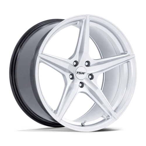 TSW TW007 ESPRIT Alloy Wheel 20x10.5 ET38 5x114 Hyper Silver With Machined Face 72.56mm CB
