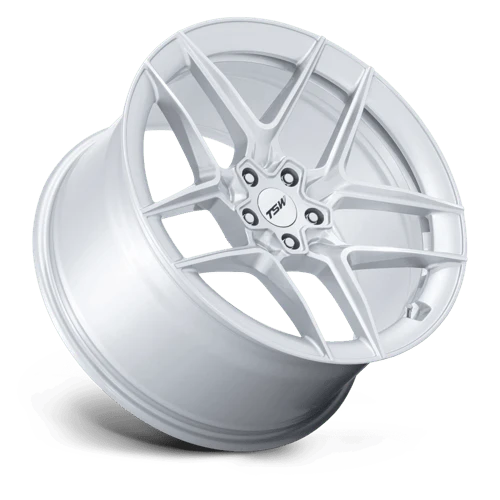 TSW TW008 SLIPSTREAM Alloy Wheel 19x8.5 ET25 5x120 Gloss Silver With Machined Face 74.1mm CB - Image 2