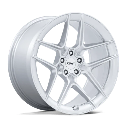 TSW TW008 SLIPSTREAM Alloy Wheel 20x9 ET27 5x120 Gloss Silver With Machined Face 74.1mm CB