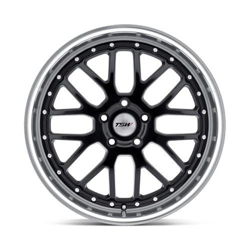TSW VALENCIA Alloy Wheel 20x10 ET40 5x120 Gloss Black With Mirror Cut Lip 76.1mm CB - Image 3