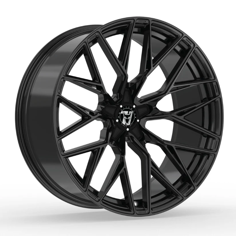 Wolfrace 71 Wolfsburg GTR Alloy Wheel 20x8.5 ET36 5x115 Gloss Raven Black 110mm CB
